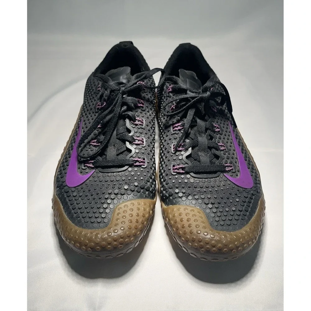 Nike Free Trainer 1.0 Sneakers Men's 8 Black Purple Athletic‎ Shoes 807436-052